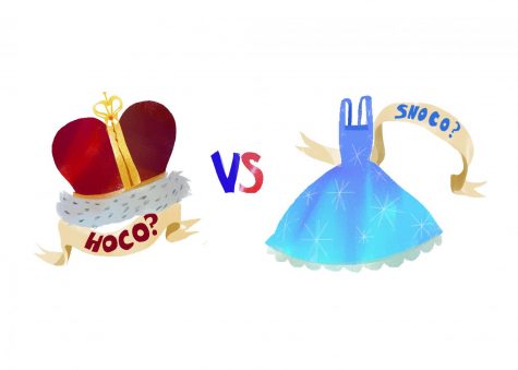 Students decide whether they like the Homecoming dance or the Snowcoming dance better