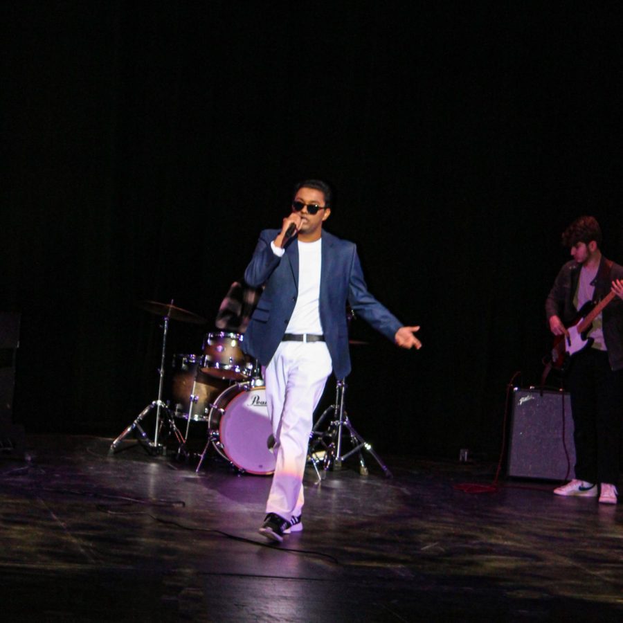 Anurag Komaragiri sings a mashup of his original songs at Troy Highs Got Talent. 
